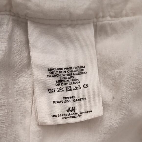 🤍Pure Cotton A-Line White Skirt H&M - Picture 4 of 7